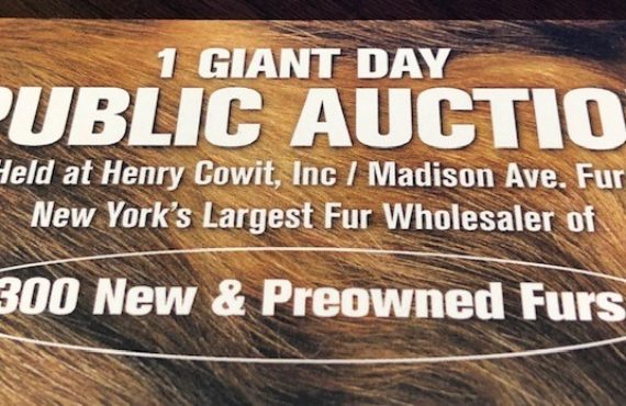 Madison Ave Fur’s 1 Day Moving Fur Auction: EVERYTHING MUST GO!
